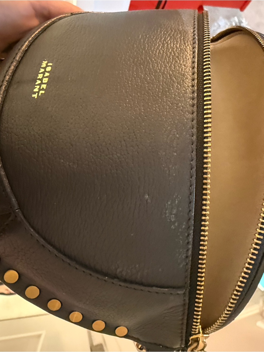 Isabel Marant SKANO BAG IN GRAINED LEATHER - Picture 5 of 10